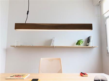 Tobi lámpara colgante de madera Led 120 cm